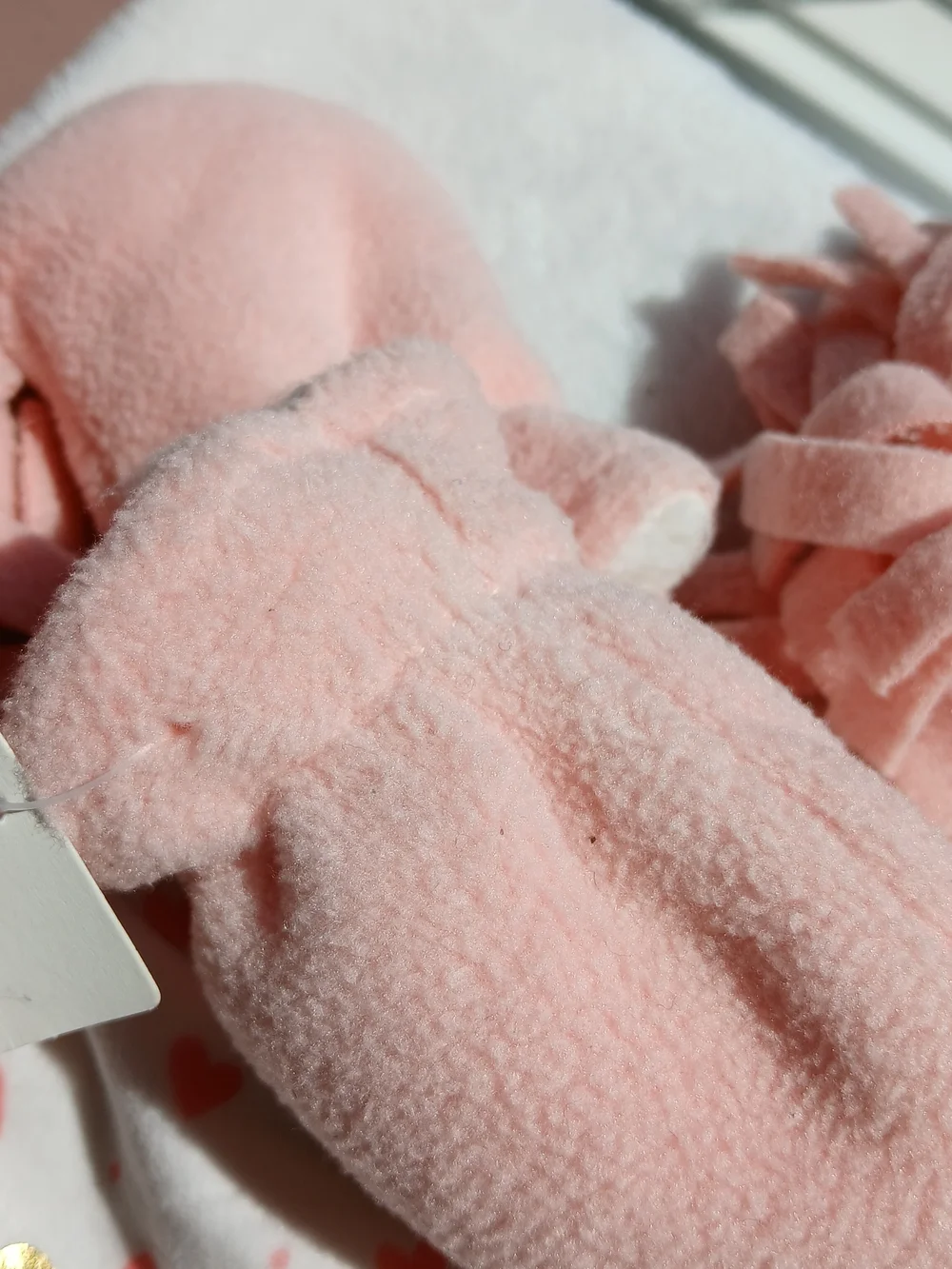 Nordstrom LITTLE ME Baby Fleece Pom-Pom Hat & Mittens Set [12-24 Mo] NWT